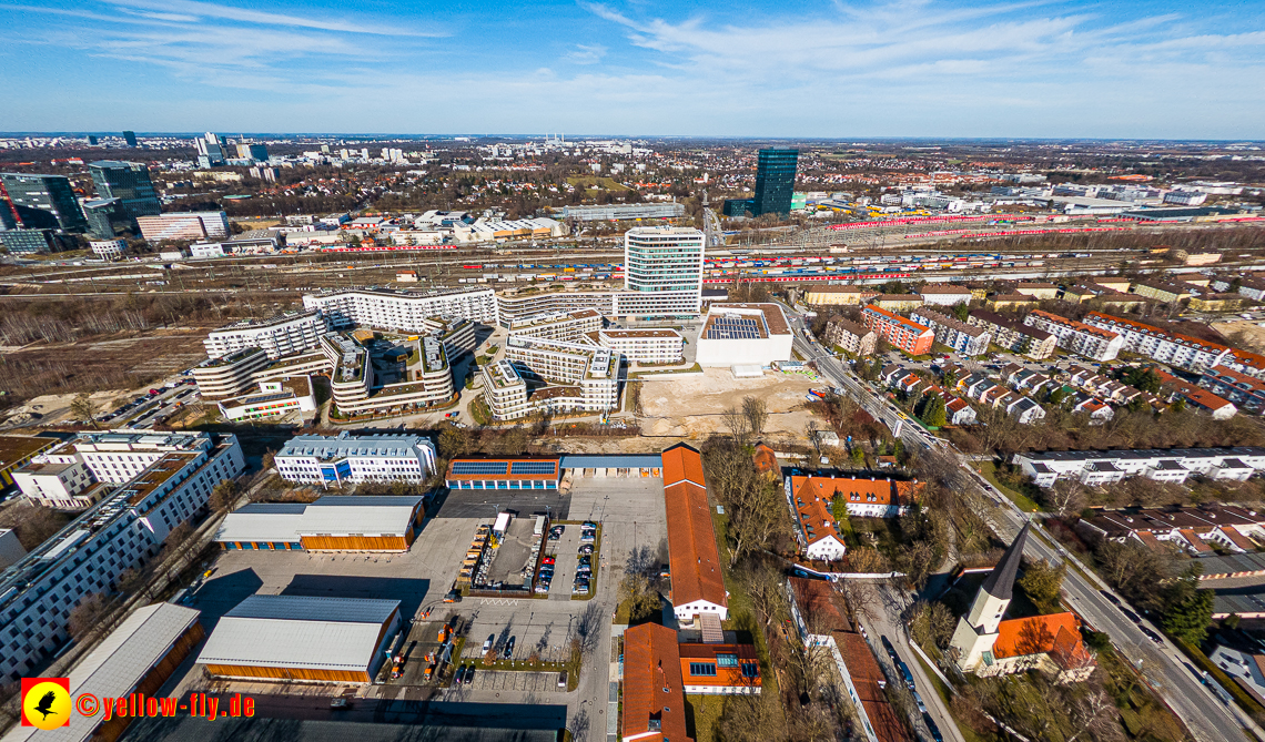 20.02.2023 - der Hachinger Bach zwischen Berg am Laim und Neuperlach